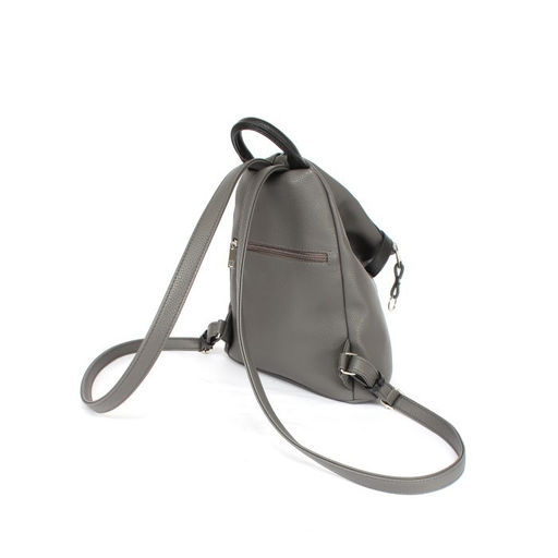 Рюкзак жен искусственная кожа ADEL-209/1в, 1отд+карм/перег, серый/черный флотер 256174 - Adelia фото 2