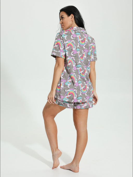 Нимфа пижама женская (фиолетовый) - Lovetex фото 40