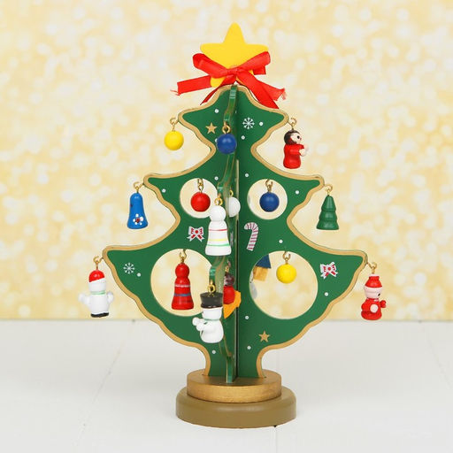 Сувенир Елка на подставке, градиент, цвет микс