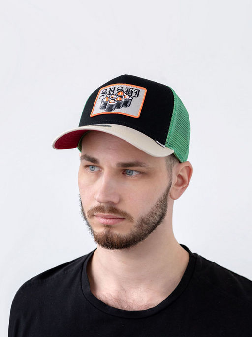 Бейсболка DJINNS арт. HFT Cap Food Sushi (черный)