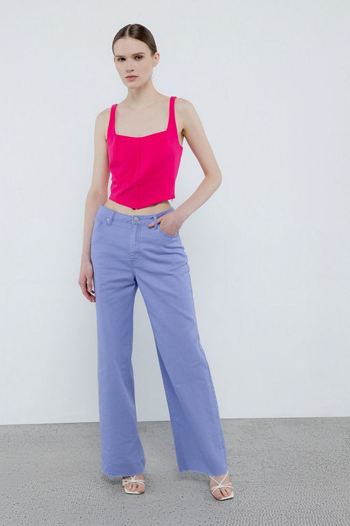 Приталенная блузка-топ корсетного кроя - Incity фото 8