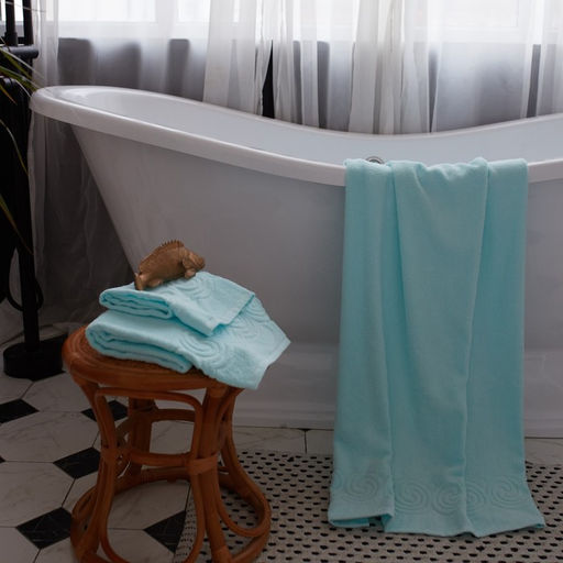 Полотенце махровое Love Life Border, 50х90 см, цвет светло-голубой, 100% хлопок, 380 гр/м2 - Lovelife фото 5