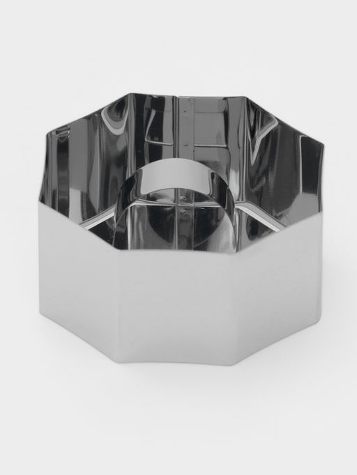 Форма для выкладки Доляна «Восьмиугольник», 7.5×4 см, с прессом, толщина 2 мм, нержавеющая сталь