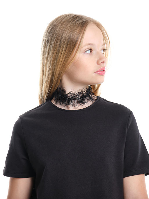 Чокер ажурный черный PR3638 черный - Mini maxi фото 3