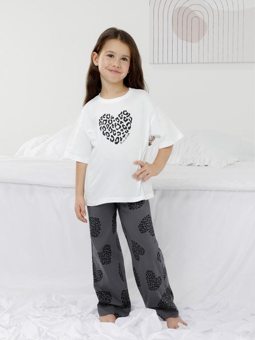 МП 1657/белый Н251 пижама для дев