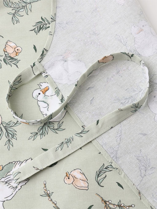 Фартук «Доляна» Divine day, зеленый, 60×70 см, 100% хлопок, рогожка 164 г/м²