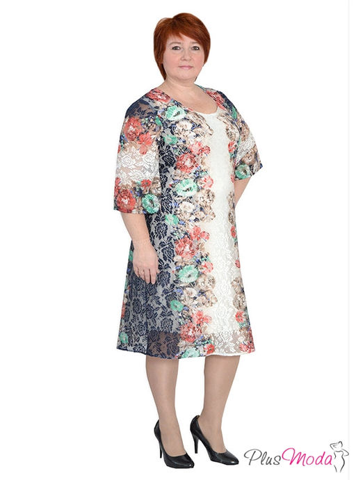 Платье Модель №213 размеры 44-80 - Plusmoda фото 3
