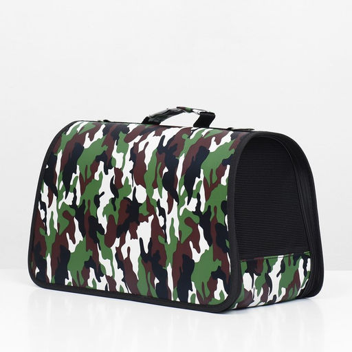 Сумка-переноска каркасная Камуфляж, размер L, 53 х 22 х 29 см - Пижон фото 3