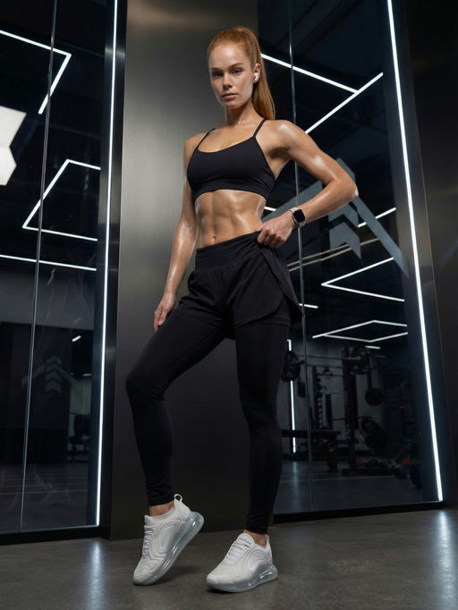 Легинсы RUI GE GE женские с шортами 2 в 1 черные - Mtforce фото 2