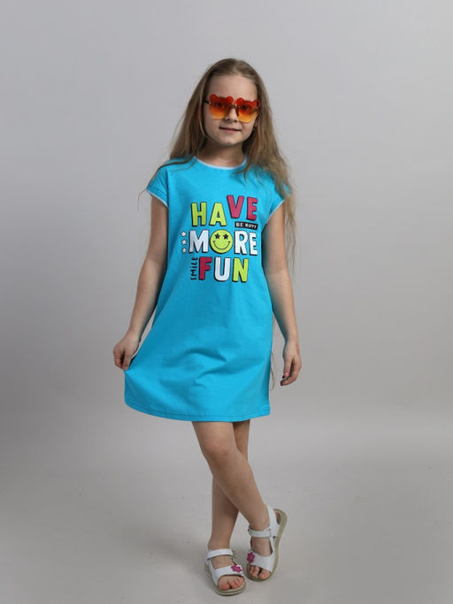 CRB wear/ CSKG 63813-40-408 Платье для девочки,бирюзовый/Ex.Cherubino