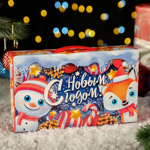 Цена за 5 шт. Коробка подарочная складная Синий Иней 25 х 5 х 15 см - Simaland фото 2