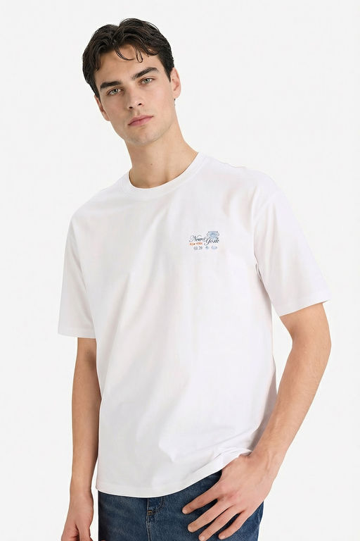 %100 Pamuk Boxy Fit Bask_l_ Ti__rt - Defacto фото 3