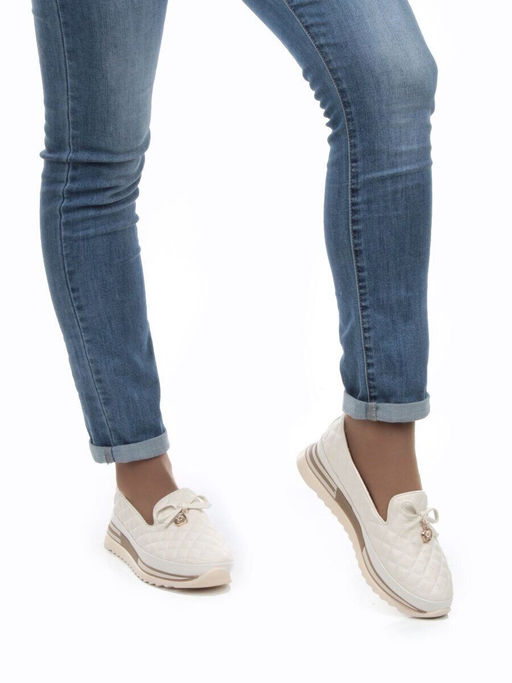 03-5016-5 LT. BEIGE Полуботинки женские (натуральная кожа)