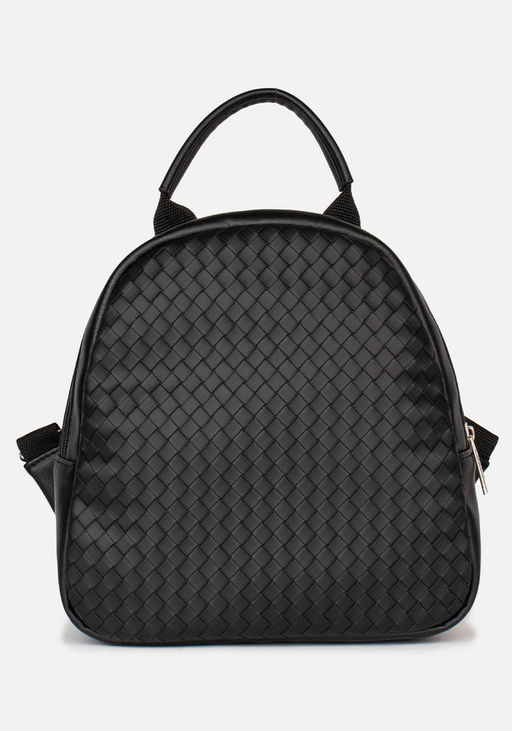 Рюкзак Модель №1523 | кожзам | плетенка | черный | Р817-1 | 33293 - L-craft фото 2