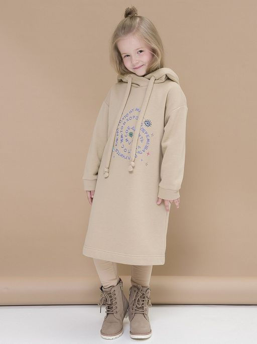 PELICAN, платье для девочек, Бежевый