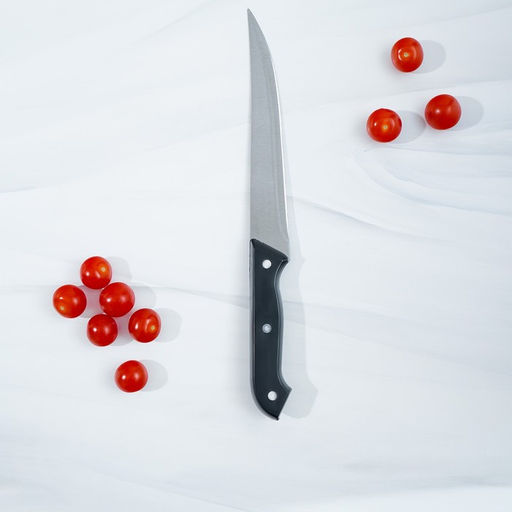 Набор кухонный на подставке, 6 предметов: ножи 8 см, 11 см, 13 см, 19 см, 20 см, ножницы, цвет чёрный - Доляна фото 5