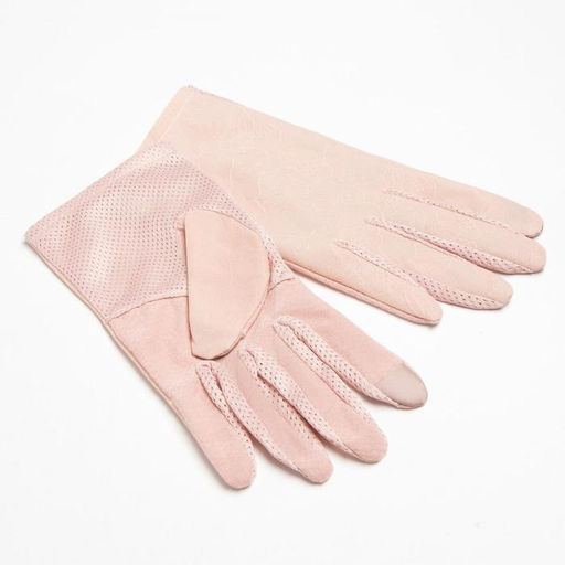 Перчатки женские MINAKU однотонные, 24 см, цв.бежевый