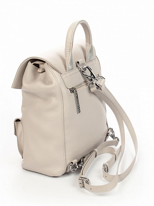 LACCOMA рюкзак А27149-молочный натуральная кожа хлопок