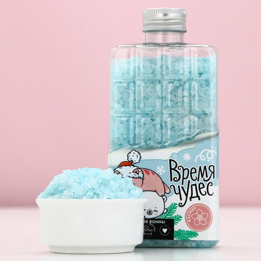 Соль для ванны «Время чудес», 360 г, аромат жасмина, Чистое счастье