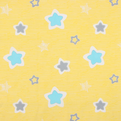Пеленка Крошка Я Звёздочки цв.желтый, 70*120 см, 100% хлопок  фото 2