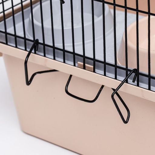 Клетка для грызунов Пижон №10, 2 этажа, разборная, 42 х 30 х 37см (+домик,колесо,миска), бежевая - Simaland фото 5