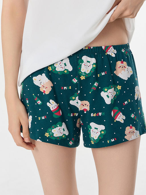 Комплект домашний женский с новогодним принтом - Mark formelle фото 5