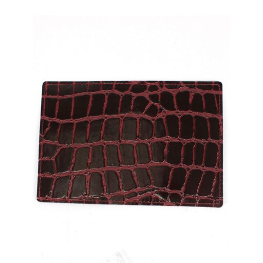 Обложка для паспорта Croco-П-1102 натуральная кожа бордо скат (67) 265430