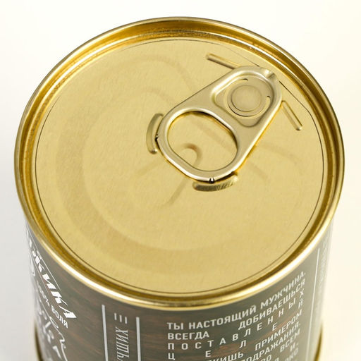 Носки мужские в банке «100% мужчина», подарочные, чёрные, 43-45 р-р