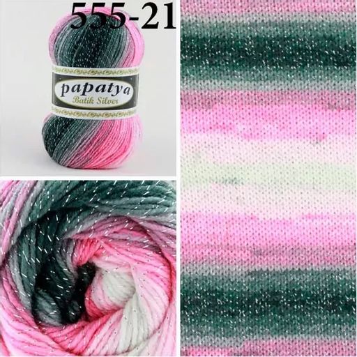 BATIK SILVER PAPATYA - Kamgarn фото 12