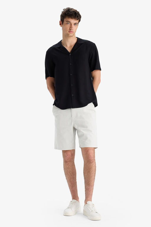 %100 Pamuk Regular Fit Bermuda _ort