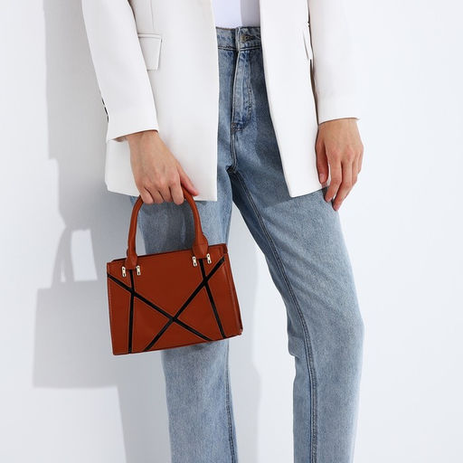 Сумка-тоут на молнии, цвет коричневый - Simaland фото 2