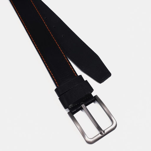 Ремень мужской, ширина 4 см, винт, пряжка металл, цвет чёрный - Simaland фото 2