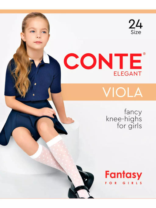 Гольфы подр. VIOLA 24С-173СП р.24 (40/5) - bianco