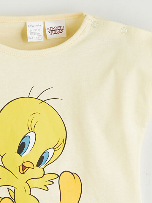 Tweety Bask?l? K?z Bebek Penye Ti??rt