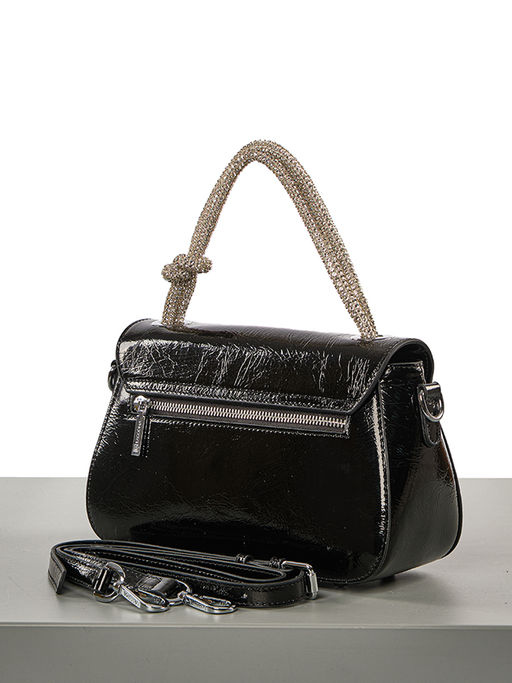 LACCOMA сумка Q6115-черный натуральная кожа полиэстер  фото 4