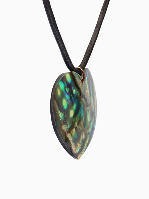 Кулон «Сердце», ракушка абалон