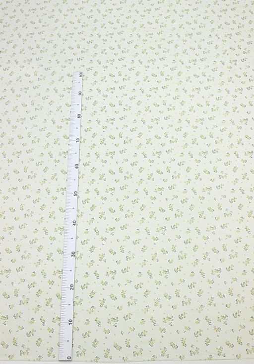 Сатин Хрупкие веточки цв.сливочный, ш.2.35м, хлопок-100%, 110гр/м.кв - Купава фото 2