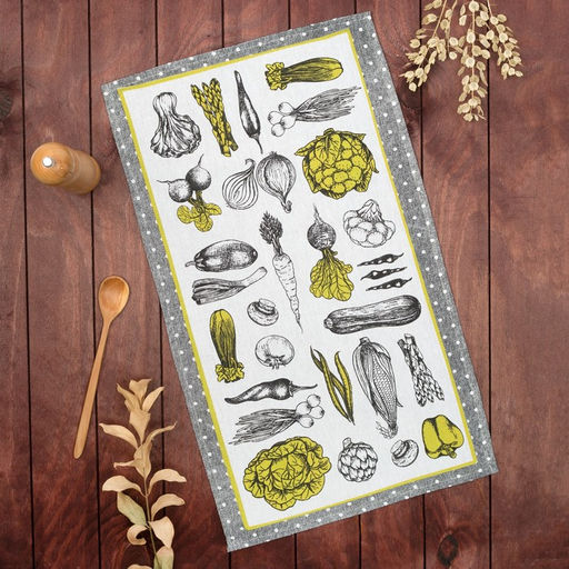 Цена за 2 шт. Полотенце кухонное Овощи 35602 см,100% хлопок, рогожка,162 г/м2