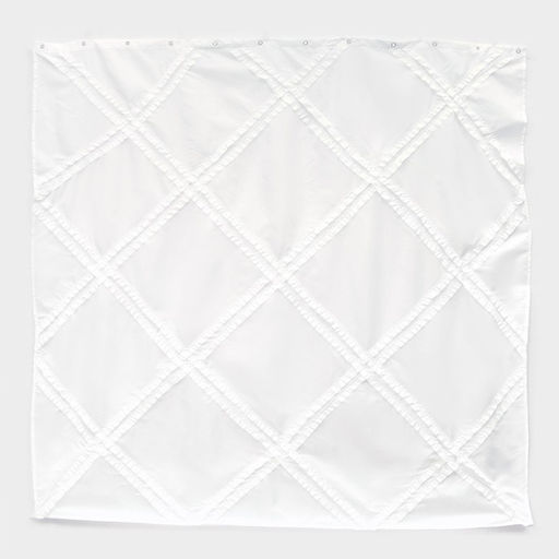 Штора для ванной «Ла Каса», с люверсами, 180×180 см, полиэстер, белая