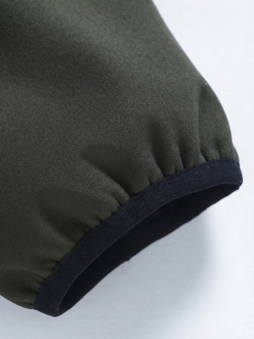 Куртка женская гибридная стёганая с капюшоном с графеновой подкладкой цвета хаки 9630_1Kh