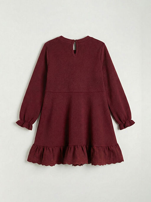 Nak??l? Uzun Kollu K?z ?ocuk Elbise