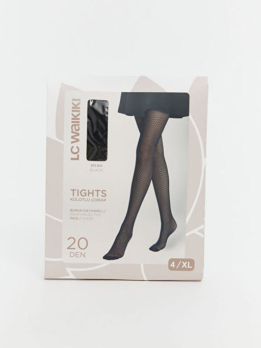 20 Denye Desenli Kad?n K?lotlu ?orap