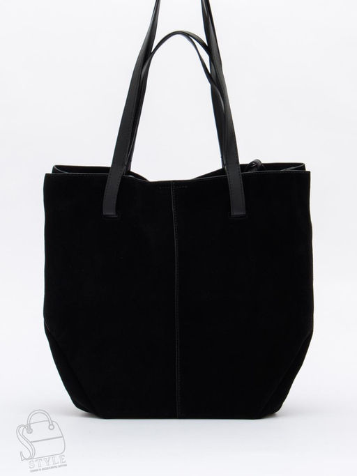 Сумка женская кожаная 1023M black Polina&Eiterou