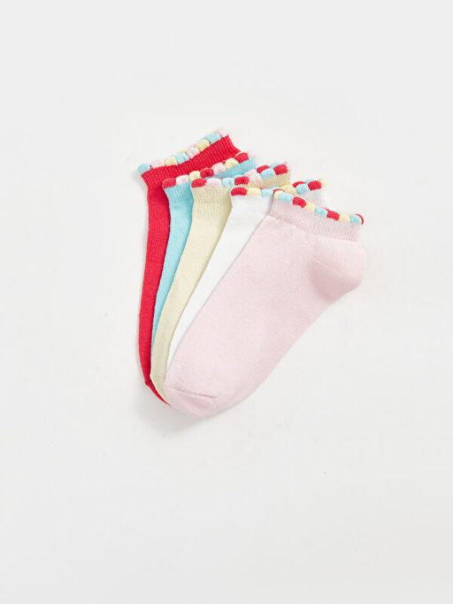 Basic K?z ?ocuk Patik ?orap 5li - Waikiki фото 2