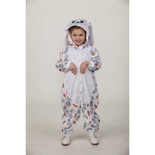 Карнавальный кигуруми «Зайчик», комбинезон рост 134 см