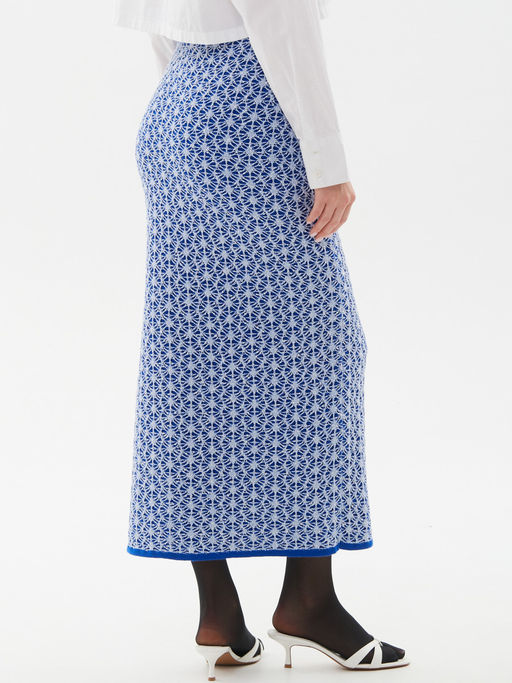 Юбка л1430 голубой - Стим фото 4