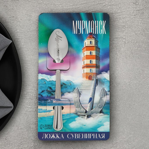 Ложка сувенирная Мурманск, с гравировкой, 3 х 14 см