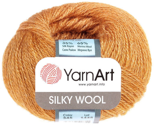 Силки вул (Silky wool) пряжа YarnArt 65% шерсть мериноса 35% искуственный шелк 10х25г/190м