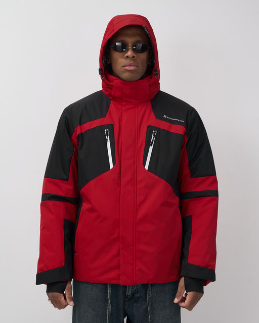 Горнолыжная куртка мужская зимняя красного цвета 7613Kr - Mtforce фото 4