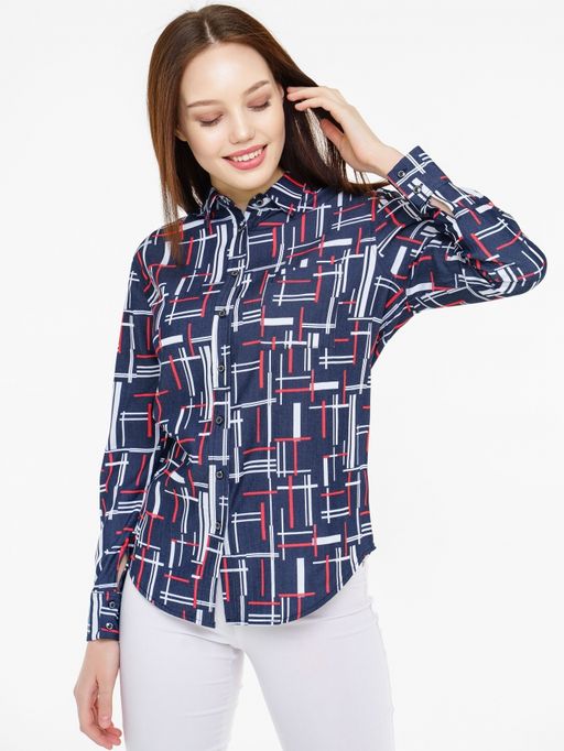 Рубашка жен.арт. 927-1,серо-белая - Binita фото 2